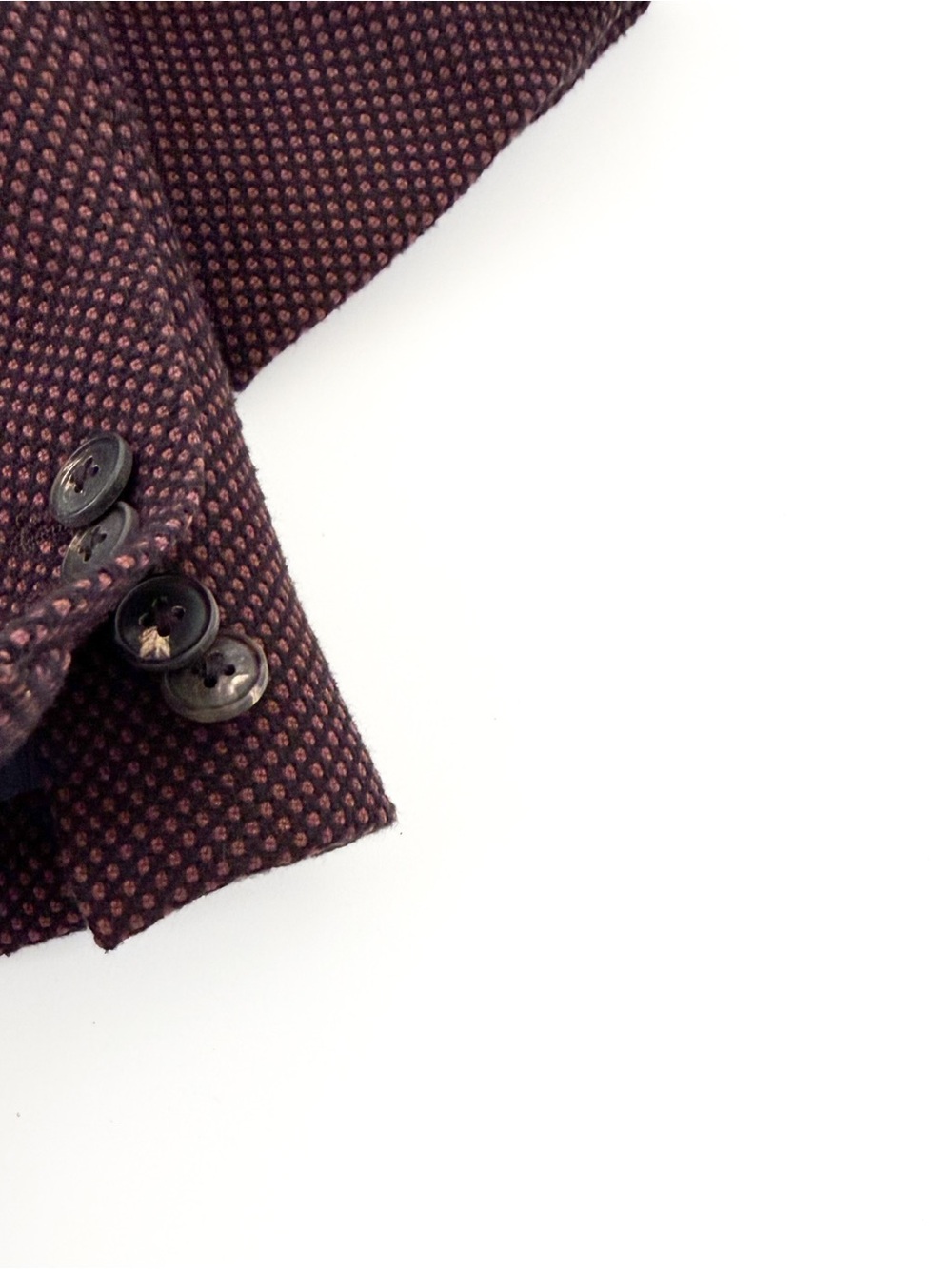 NEW Boglioli K Jacket Textured Blazer Cotton Sport Coat Men's 38R Black Maroon - Picture 16 of 16